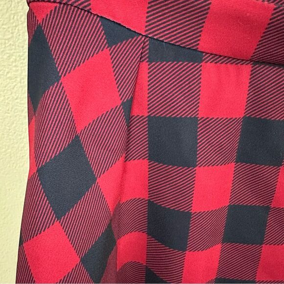 Draper James Buffalo Checkered Collection Pleated Midi Skirt NWT Size 6 Red - Picture 15 of 15